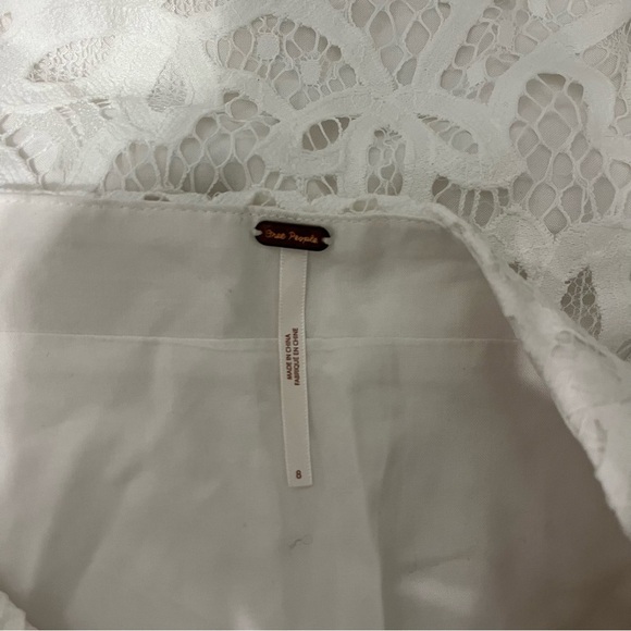 Free People White Lace Mini Skirt - Picture 5 of 5